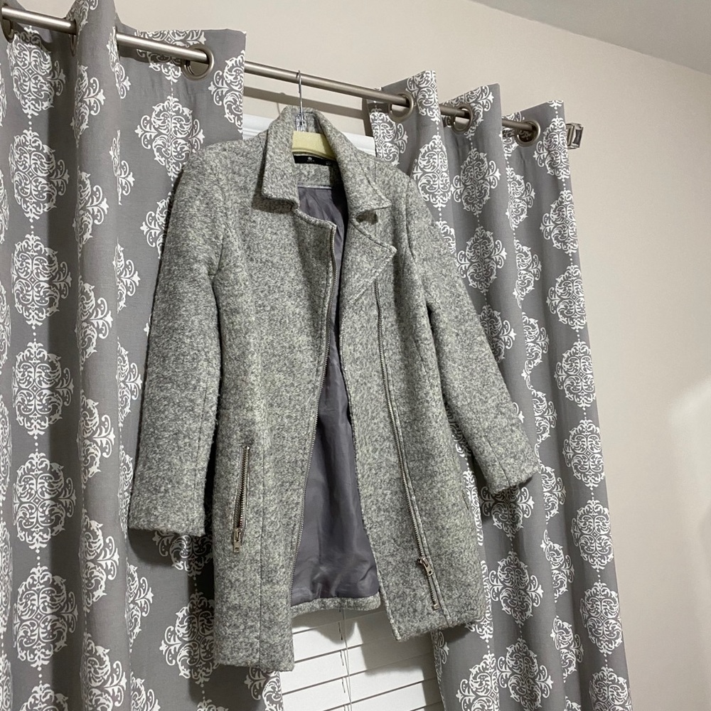 Missguided wool gray coat